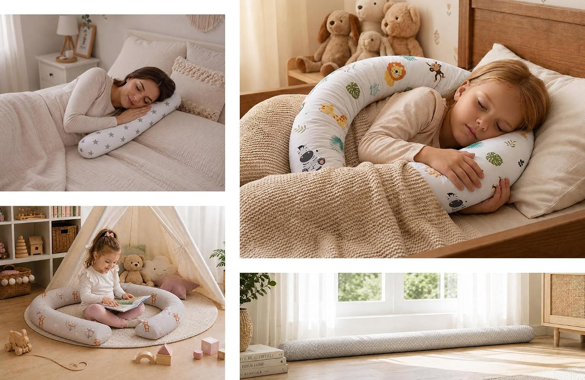 Cojín Serpiente XXL de Algodón – Suave, Decorativo y Multifuncional